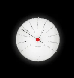 Discount Clocks Barometer Ø12 cm i hvid | Køb her Ure & Vejrstationer