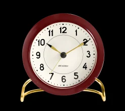 Sale Station Bordur Ø11 cm bordeaux/hvid | Køb her Ure & Vejrstationer