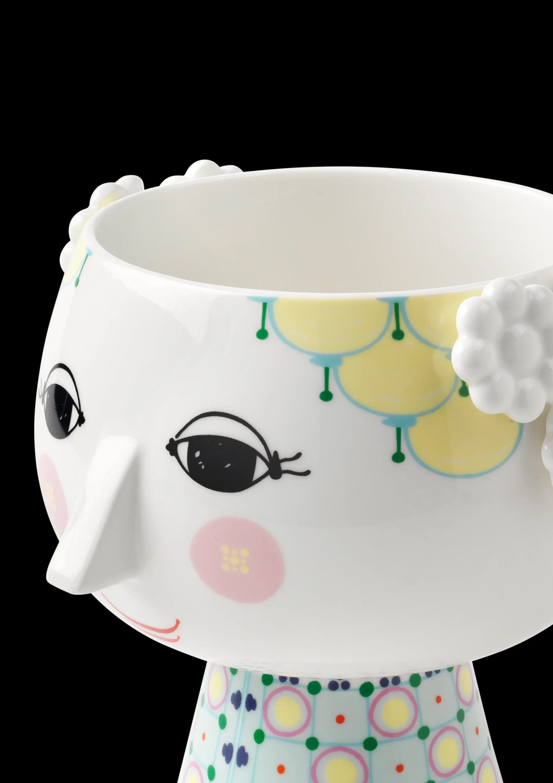 New Eva Urtepotteskjuler på fod Ø15.5 cm gul Vaser & Urtepotteskjulere|Urtepotter
