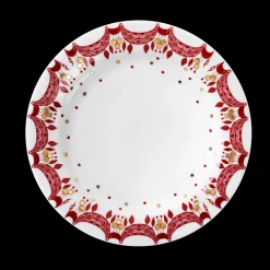 New Guirlande Juletallerken Ø20 cm rød | Køb her Frokosttallerkener|Stel