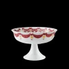 Hot Guirlande Konfektfad Ø16.5 cm rød | Køb her Kagefad & Etagere|Julestel & Borddækning