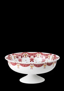 Outlet Guirlande Konfektfad Ø20 cm rød | Køb her Kagefad & Etagere|Julestel & Borddækning