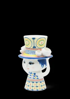 Outlet Lady with hat Vase H20.5 cm blå | Køb nu Vaser & Urtepotteskjulere