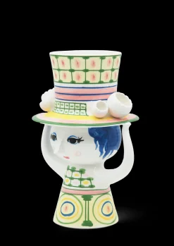 Best Lady with hat Vase H24.5 cm grøn | Køb nu Vaser & Urtepotteskjulere