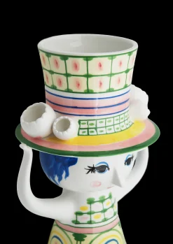 Best Lady with hat Vase H24.5 cm grøn | Køb nu Vaser & Urtepotteskjulere
