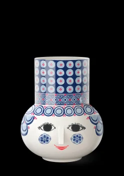 Discount Vase H20 cm i blå fra serien Olga | Køb her Nyheder|Vaser & Urtepotteskjulere