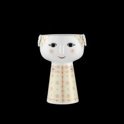 New Vase H15 cm i gul fra serien Eva | Køb her Vaser & Urtepotteskjulere