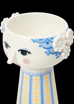 Vase H18.5 cm i blå fra serien Eva | Køb her Vaser & Urtepotteskjulere