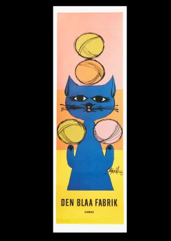 Wiinblad Den Blå Fabrik 30x90 cm multi Børn Plakater Og Postkort|Børneplakater