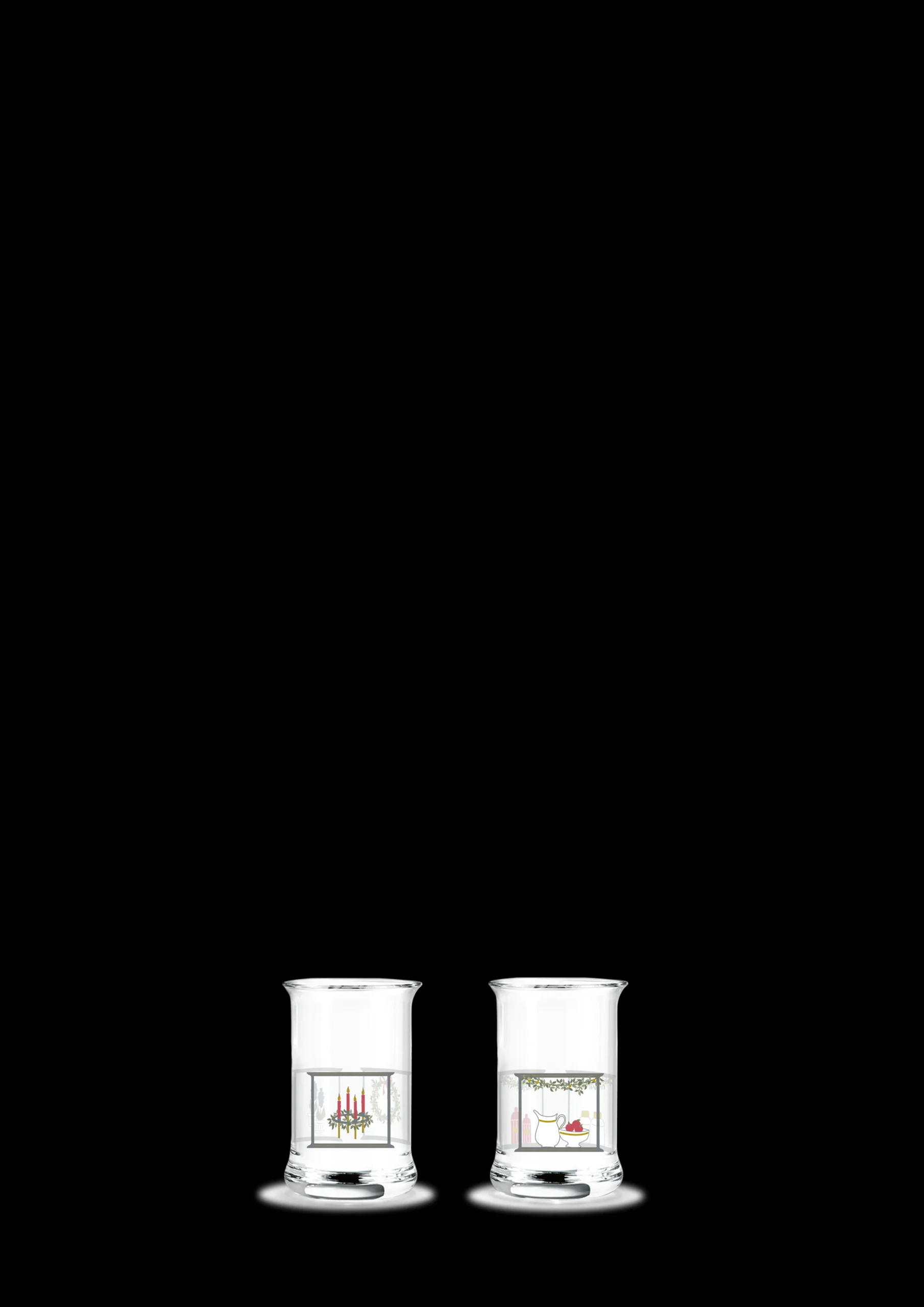 Sale Christmas Juledramglas 2024 3 cl multi 2 stk Drinksglas|Drinksglas