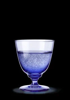 Discount Flow Glas på fod 35 cl mørk blå | Køb nu Vinglas|Nytår