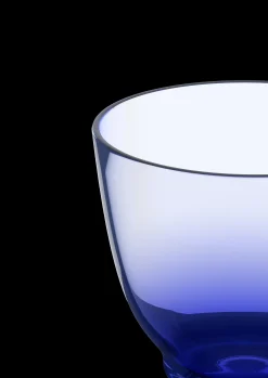 Discount Flow Glas på fod 35 cl mørk blå | Køb nu Vinglas|Nytår