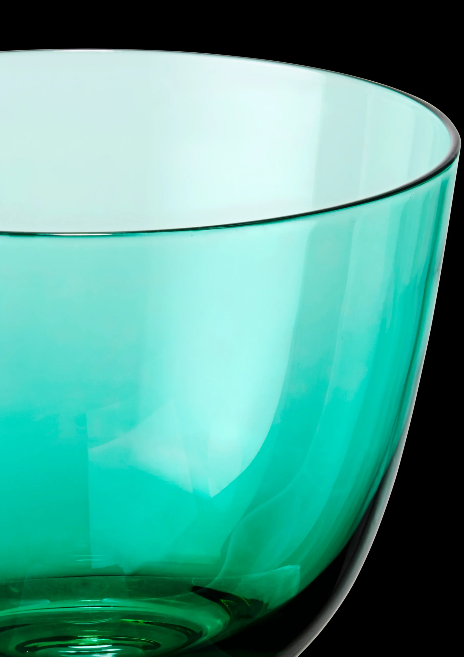 Flow Vandglas 35 cl emerald green | Køb her Vandglas