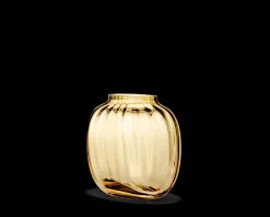 Outlet Primula Oval Vase H12.5 amber | Køb her Vaser & Urtepotteskjulere
