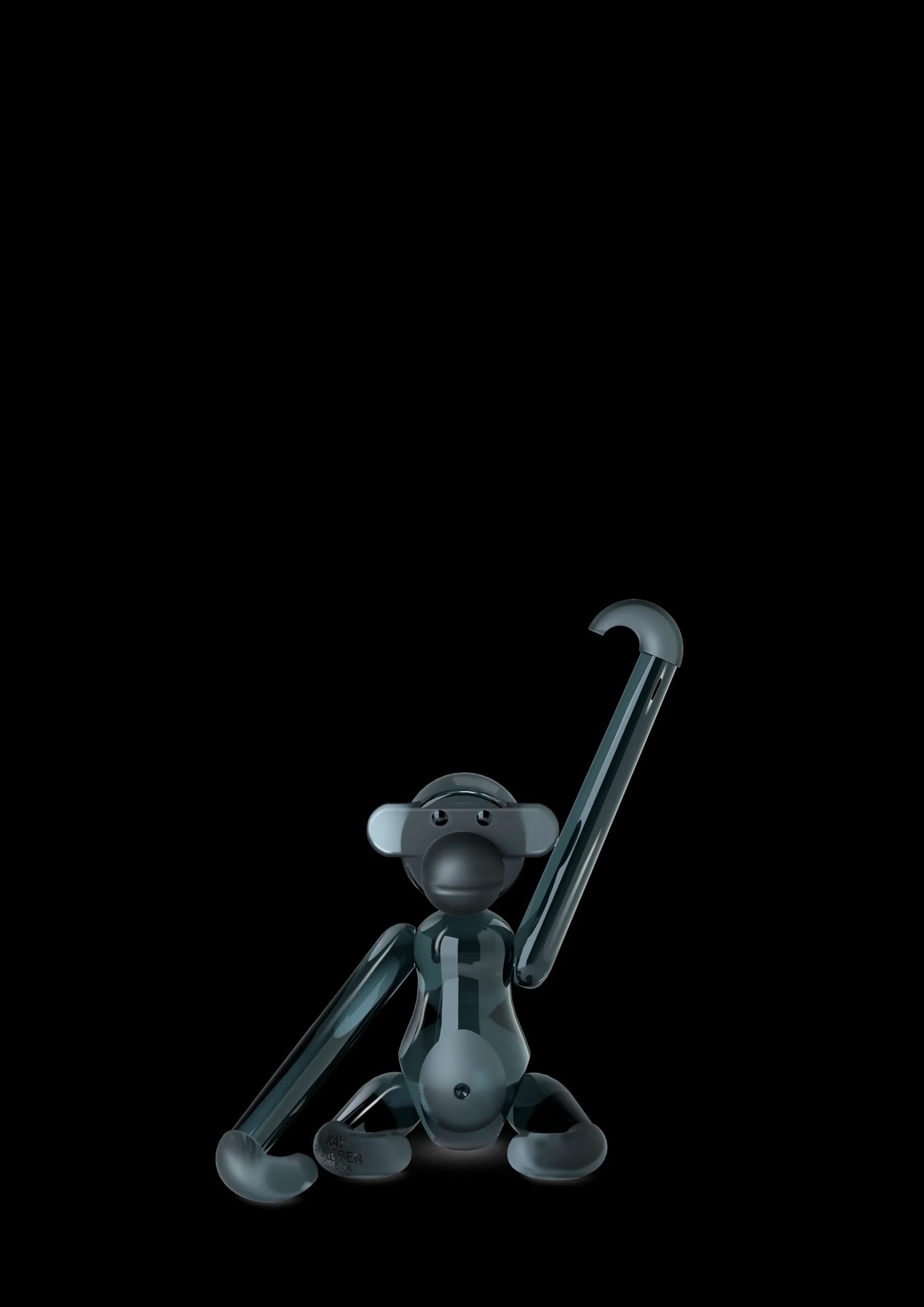 New x Kay Bojesen Abe Mini Smoke Glas, 7 cm Nyheder|Træfigurer & Skulpturer