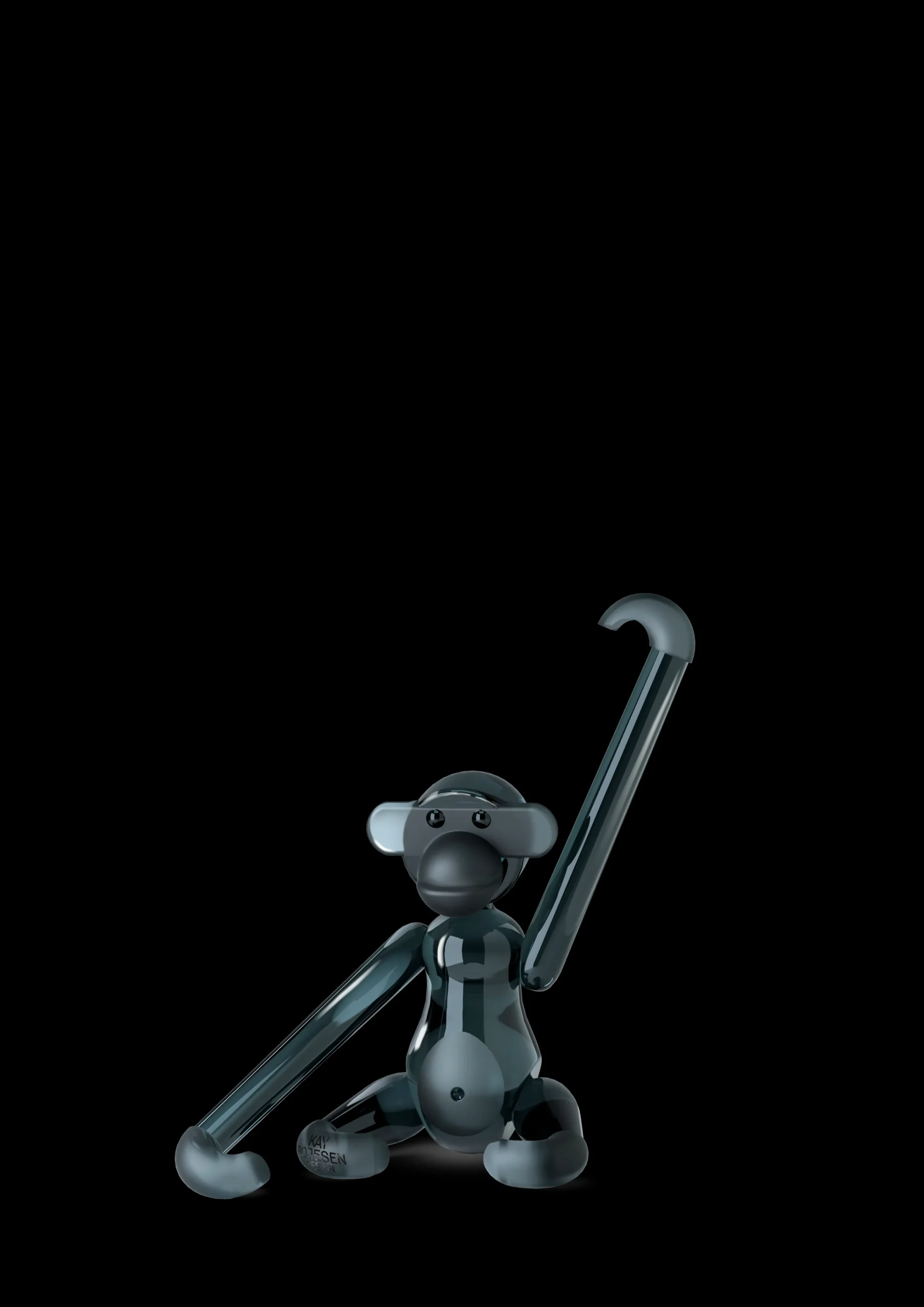 New x Kay Bojesen Abe Mini Smoke Glas, 7 cm Nyheder|Træfigurer & Skulpturer