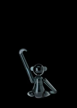 New x Kay Bojesen Abe Mini Smoke Glas, 7 cm Nyheder|Træfigurer & Skulpturer