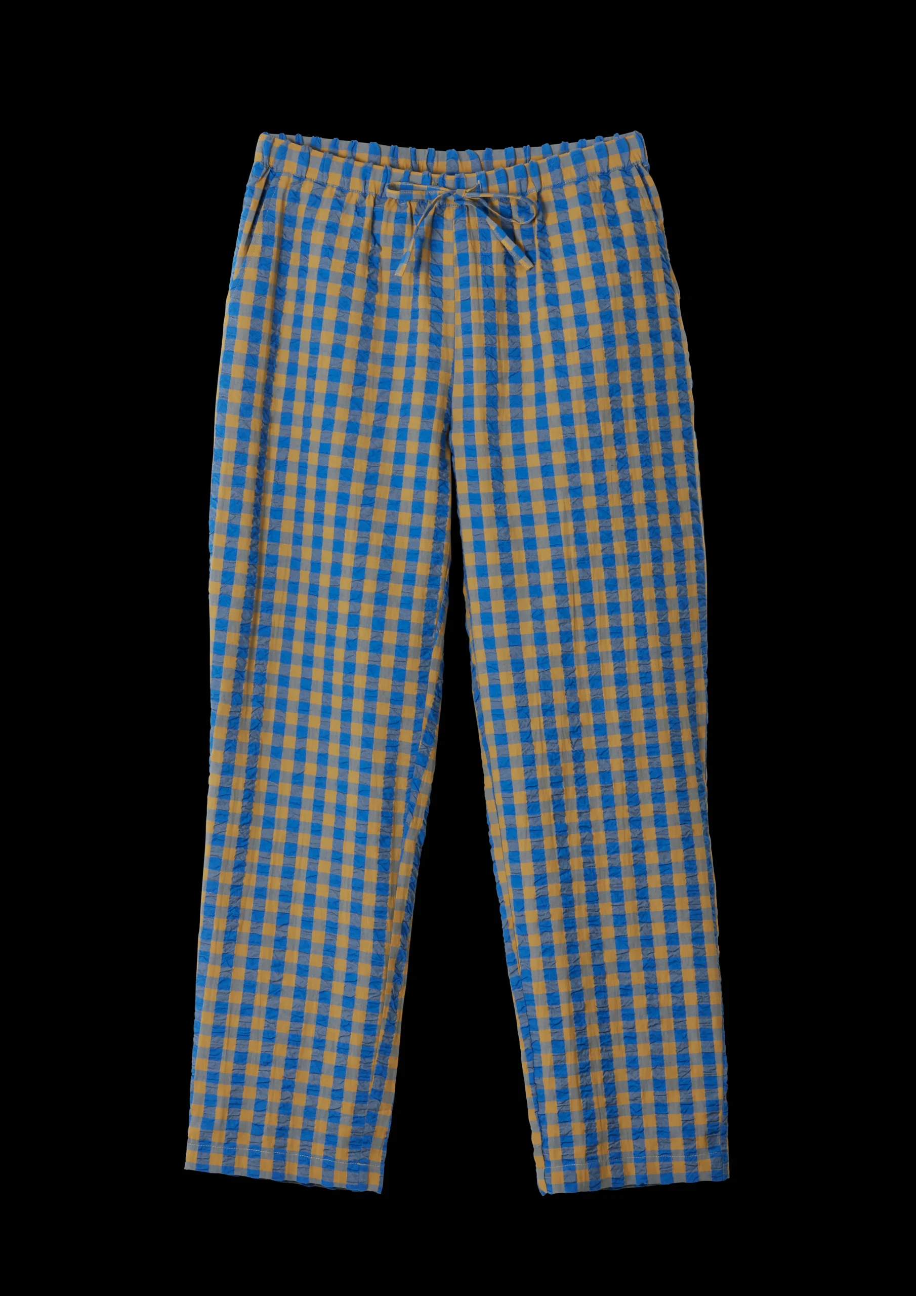 Clearance Bæk&Bølge Barbara pants XS blå/okker | Køb her Nattøj
