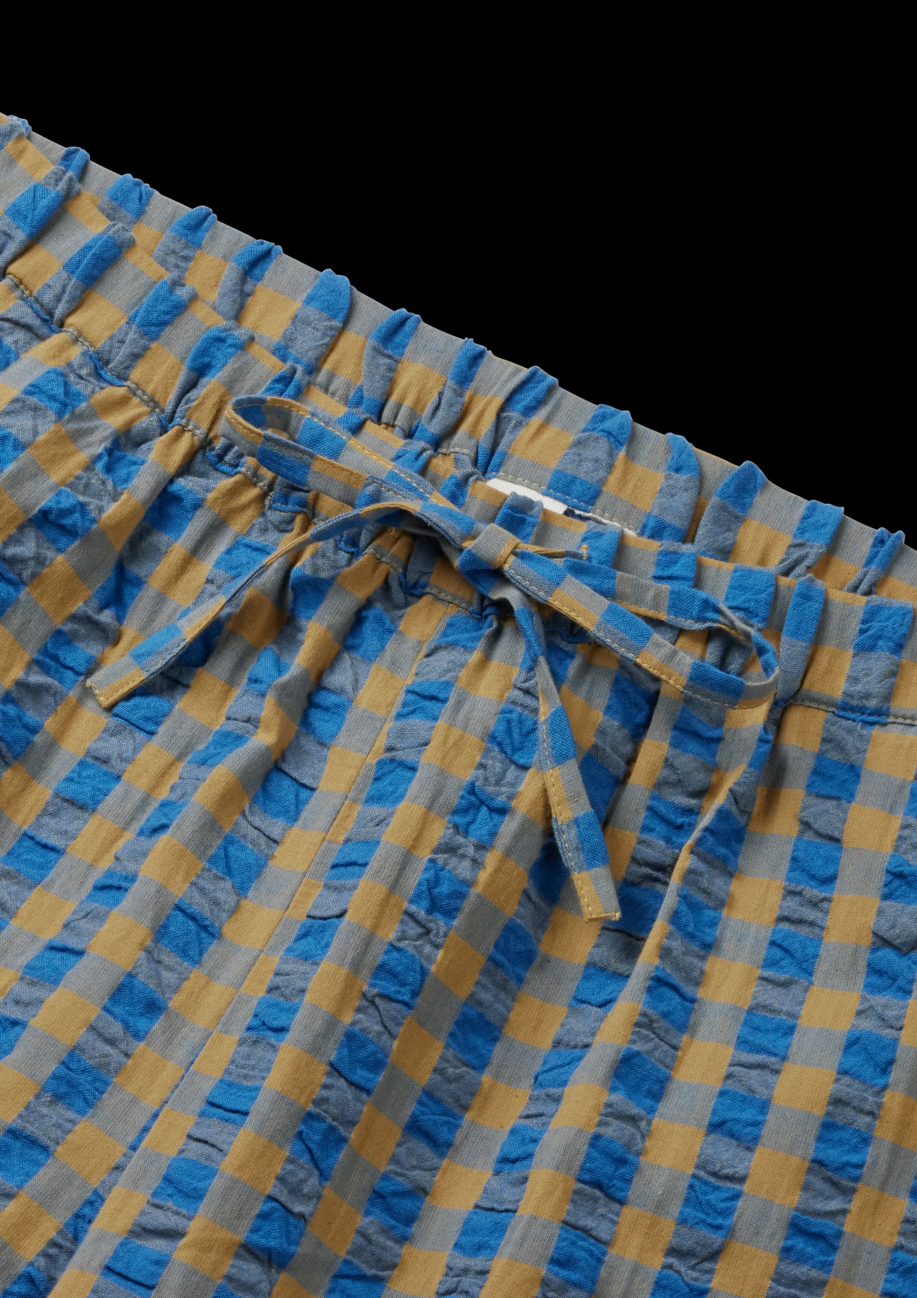 Clearance Bæk&Bølge Barbara pants XS blå/okker | Køb her Nattøj