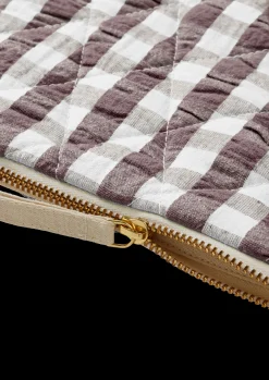 Bæk&Bølge Dalila Toiletbag 20x14 cm Chokolade/Hvid Tasker & Toilettasker