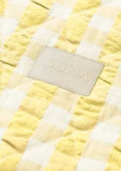 Best Bæk&Bølge Dalila Toiletbag 20x14 cm gul/hvid | Køb her Tasker & Toilettasker