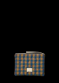 Sale Bæk&Bølge Dalila Toiletbag 20x14 cm blå/okker | Køb her Tasker & Toilettasker