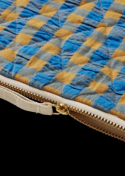 Sale Bæk&Bølge Dalila Toiletbag 20x14 cm blå/okker | Køb her Tasker & Toilettasker