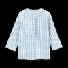 Sale Bæk&Bølge Irene bluse XS lys blå/hvid | Køb her Nattøj|Toppe