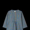 Bæk&Bølge Irene shirt S/M blå/okker - Køb her Nattøj|Toppe