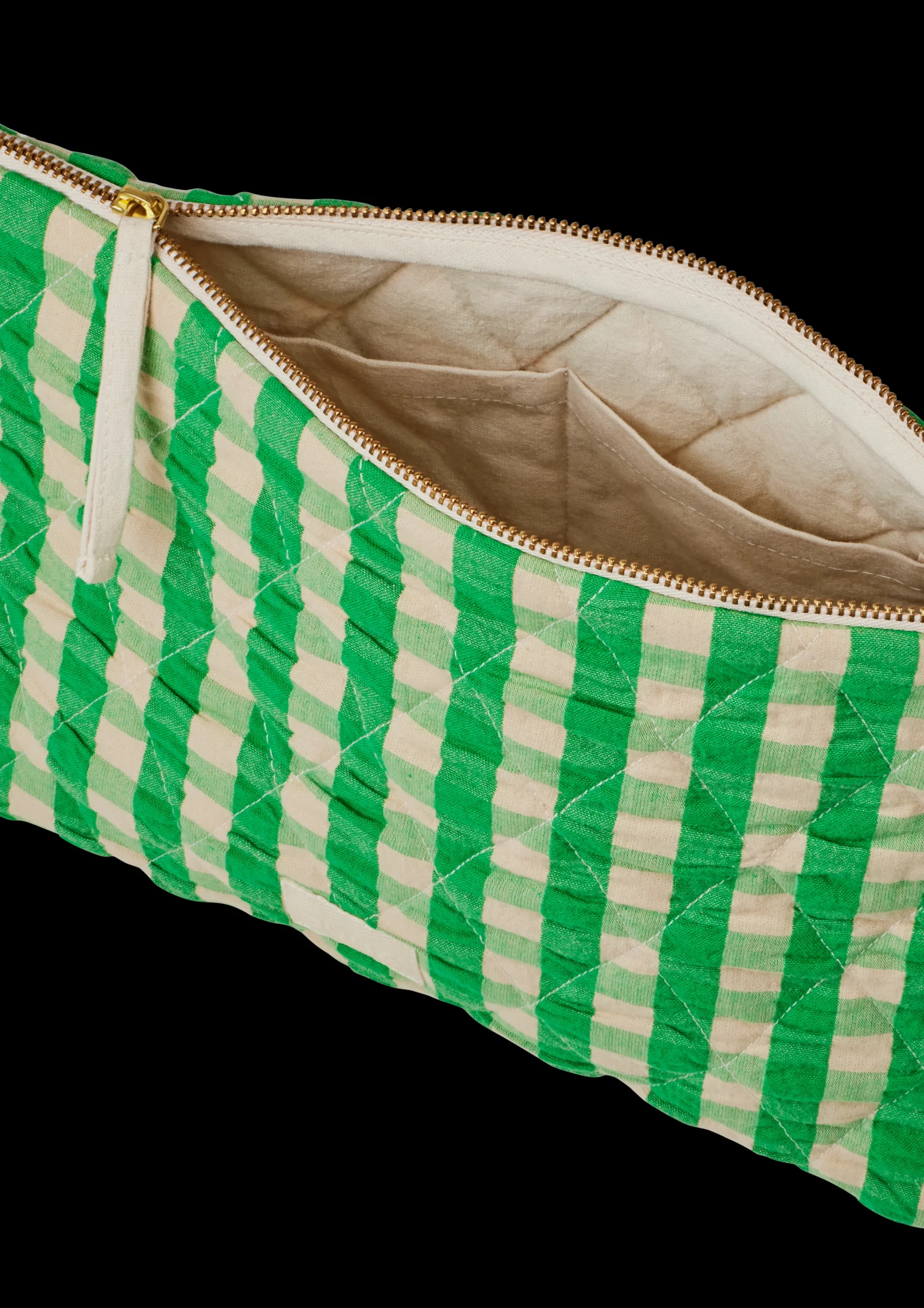 Clearance Bæk&Bølge Karla Toilettaske grøn/sand | Rosendahl.com Tasker & Toilettasker