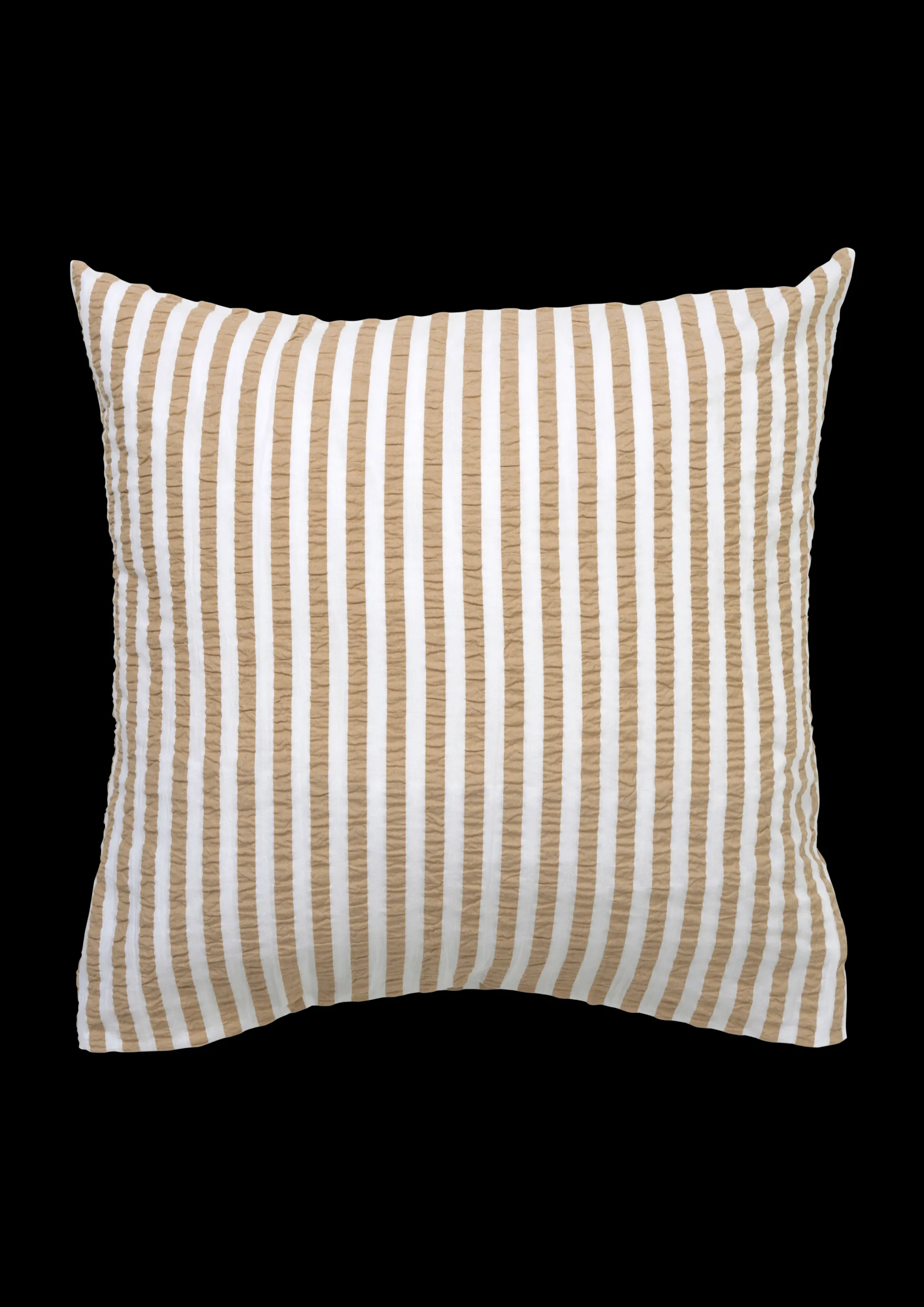 Outlet Bæk&Bølge Lines Pudebetræk 63x60 cm sand/hvid Pudebetræk