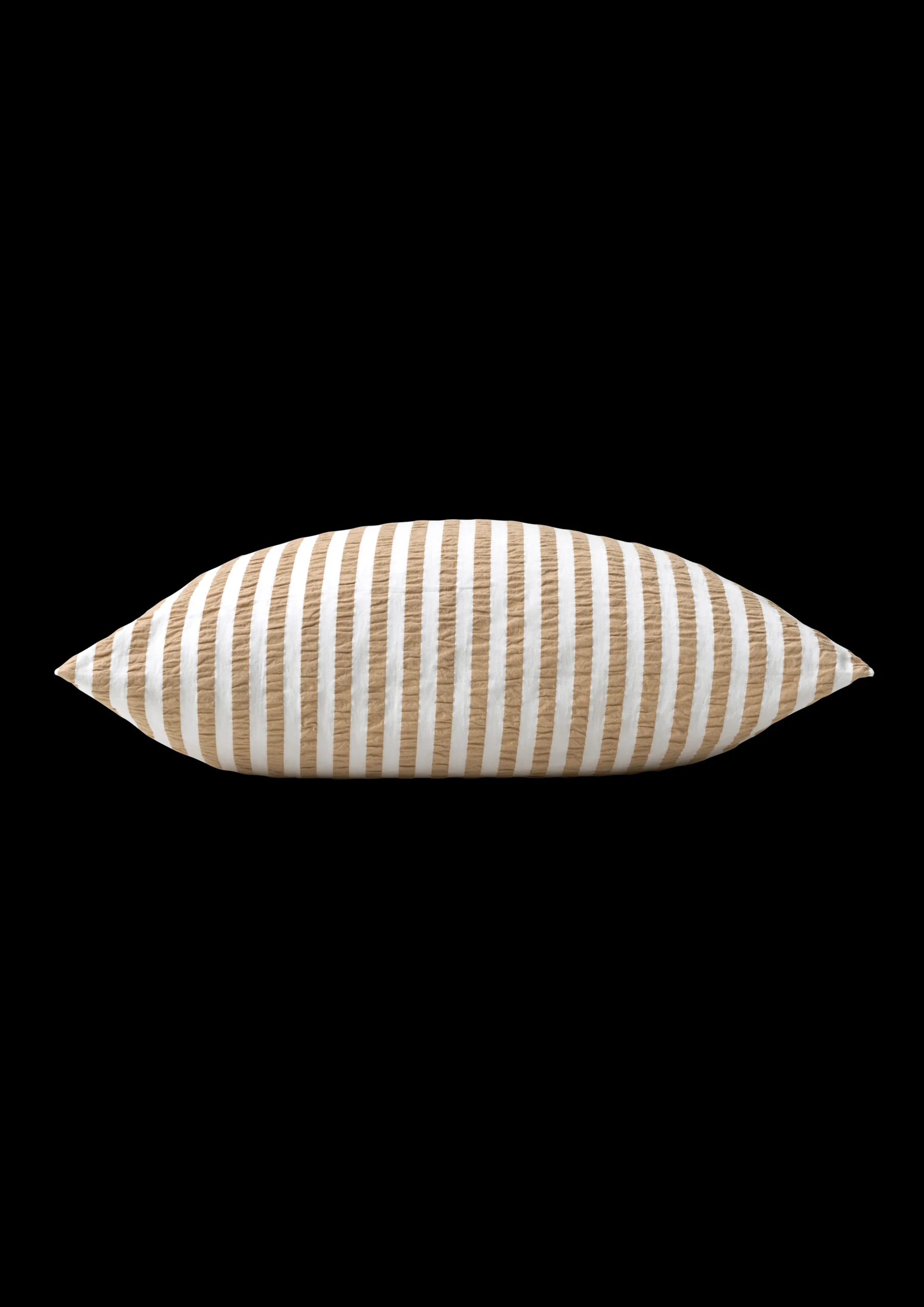 Outlet Bæk&Bølge Lines Pudebetræk 63x60 cm sand/hvid Pudebetræk