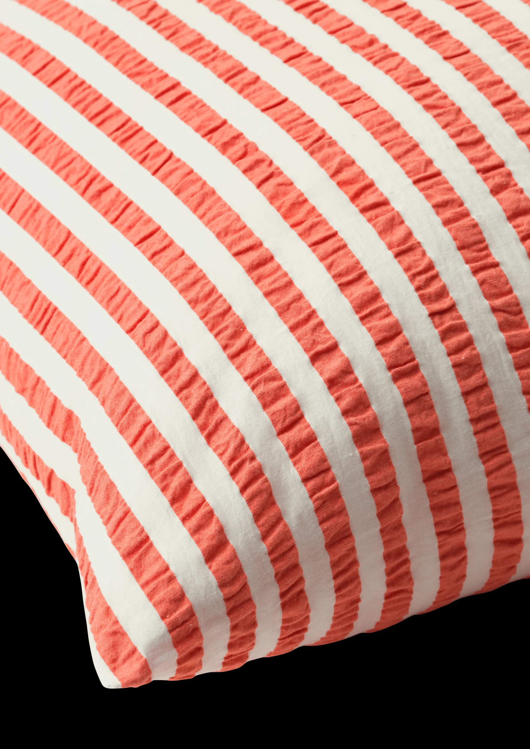 Clearance Bæk&Bølge Lines Pudebetræk 63x60 cm chili/birk DK Pudebetræk