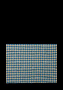 Best Bæk&Bølge Pudebetræk 70x50 cm blå/okker NO | Køb her Pudebetræk