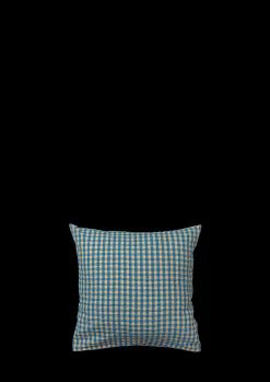 Clearance Bæk&Bølge Pudebetræk 63x60 cm blå/okker DK | Køb her Pudebetræk