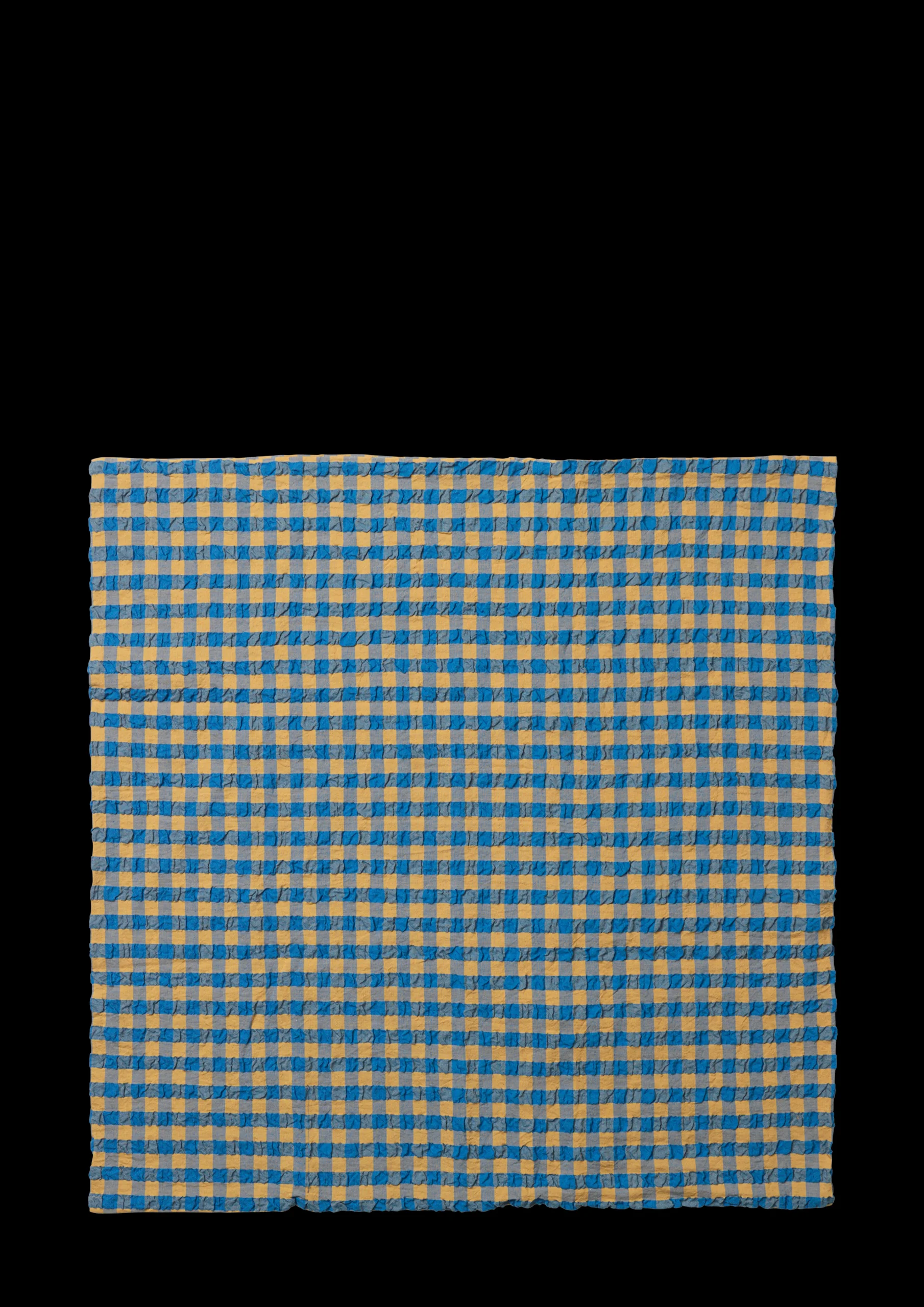 Clearance Bæk&Bølge Pudebetræk 63x60 cm blå/okker DK | Køb her Pudebetræk