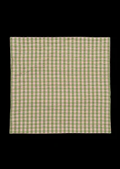 New Bæk&Bølge Pudebetræk 63x60 cm grøn/soft pink DK Pudebetræk