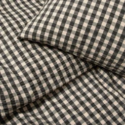 Clearance Bæk&Bølge Sengetøj 200x220 cm sort/sand DK | Køb her Sengetæj