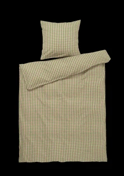 Bæk&Bølge Sengetøj 150x210 cm grøn/soft pink SE Sengetæj