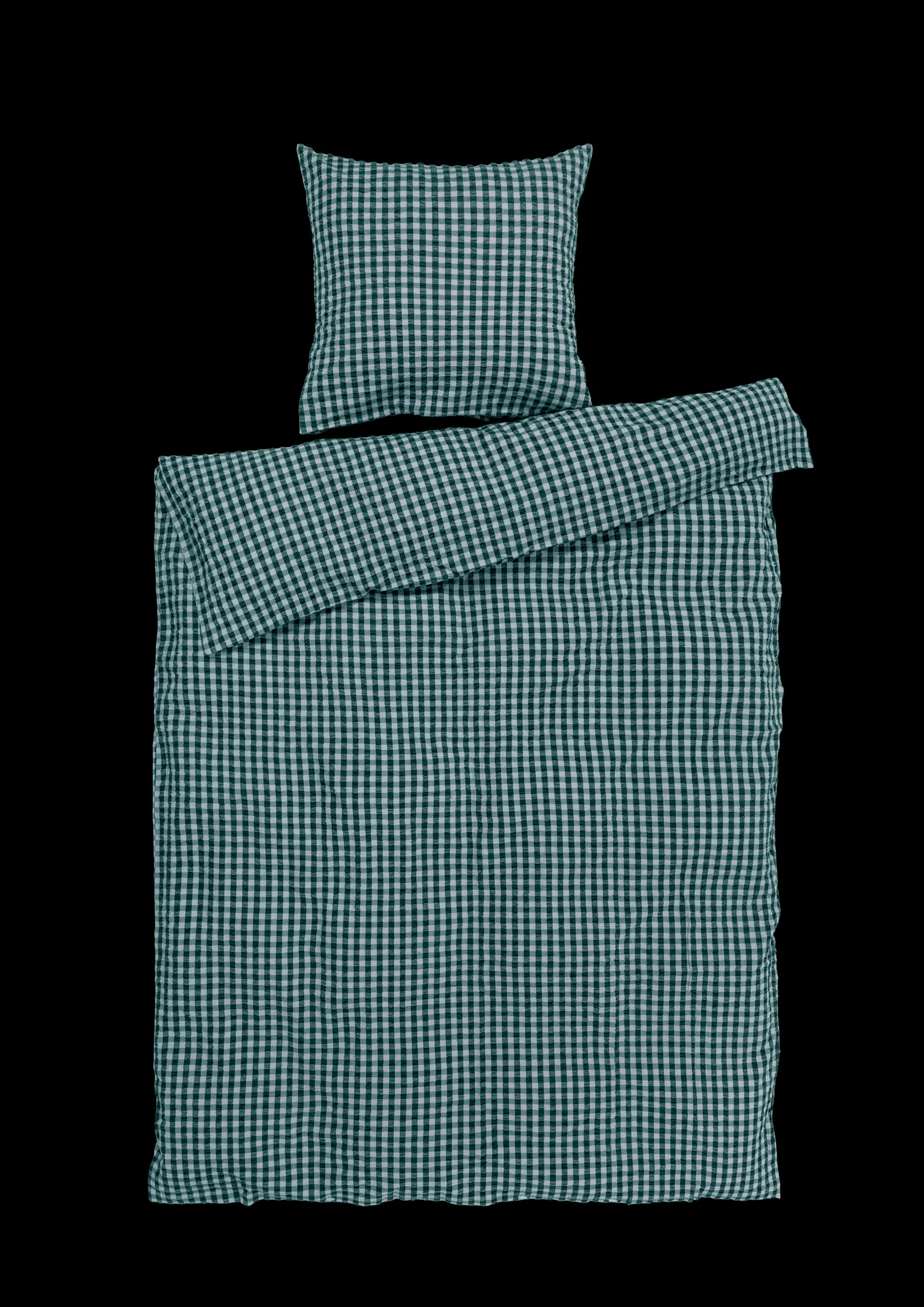 Best Bæk&Bølge Sengetøj 140x200 cm grøn/lys blå DK | Køb nu Sengetæj