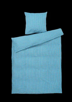 Online Bæk&Bølge Sengetøj 140x220 cm blå/birk DK - Køb her Sengetæj
