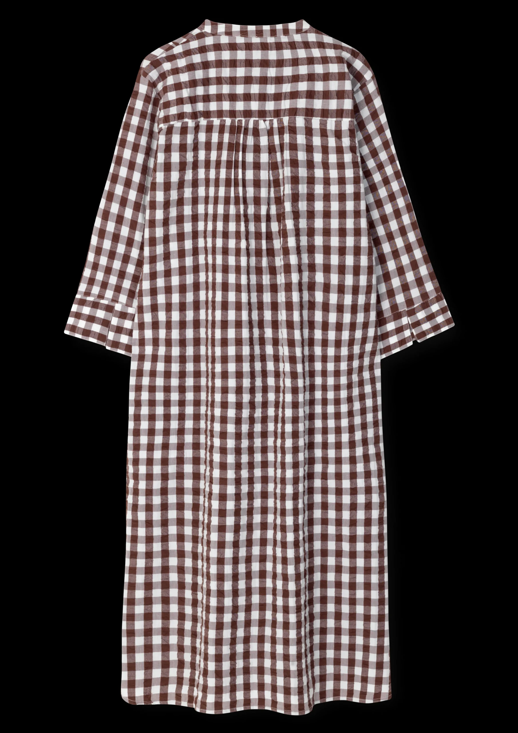 Online Bæk&Bølge Sonja dress XS chokolade/hvid | Køb her Kjoler|Nattøj