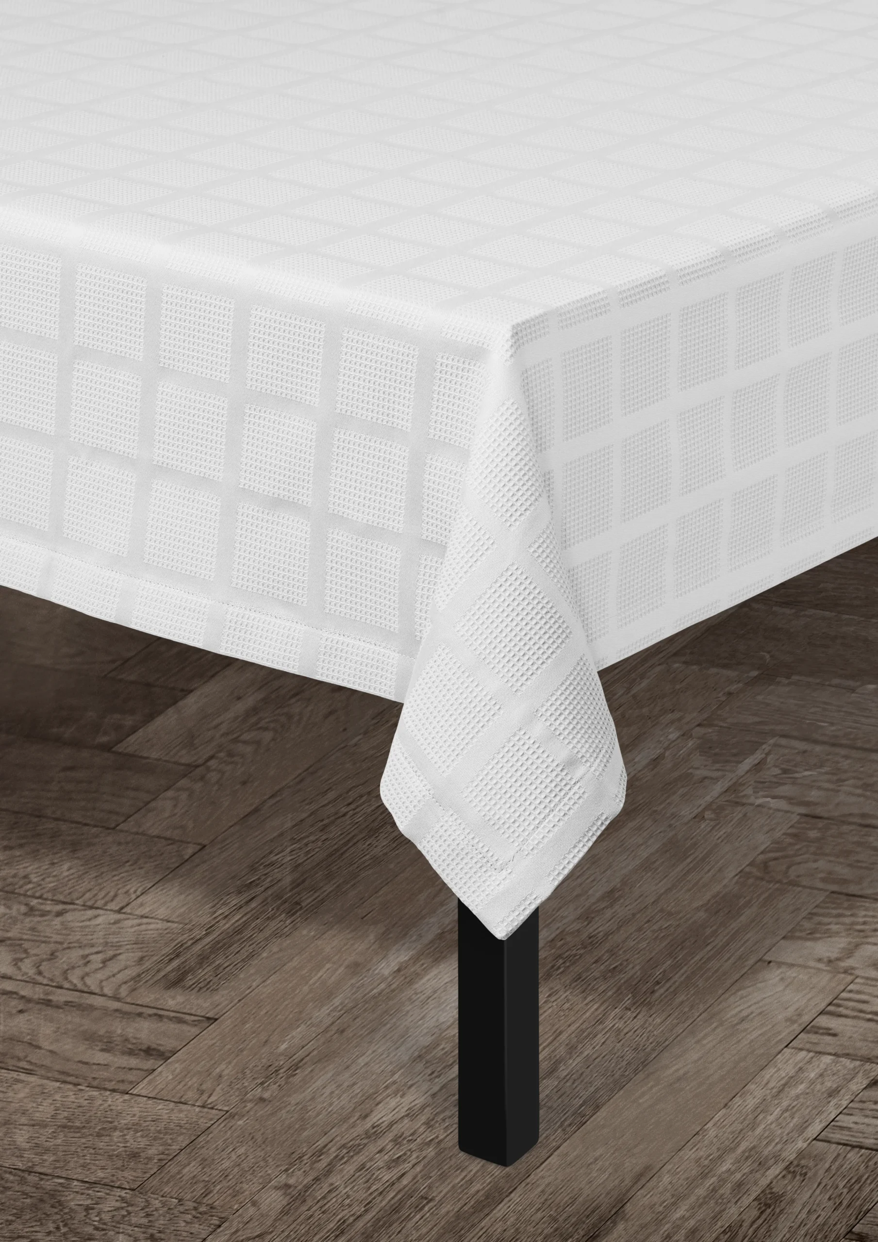 Online Brick Damaskdug 150x320 cm hvid - Køb her Duge|Duge