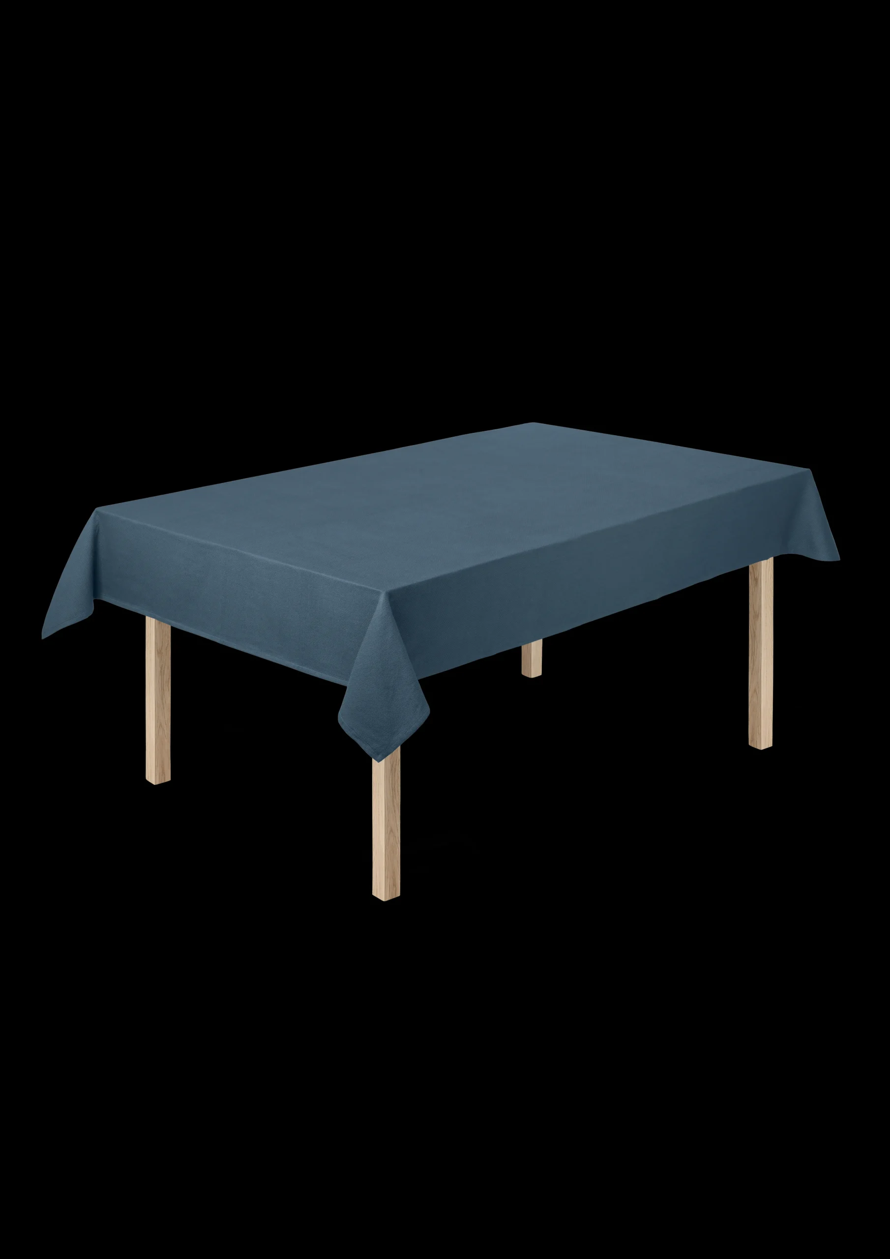 Best Damaskdug 150x300 cm i blå fra serien Piquet | Køb her Duge|Duge