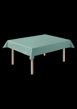 Best Damaskdug 150x370 cm i blå fra serien Brick | Køb her Duge|Duge