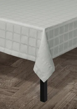Outlet Damaskdug 150x320 cm i grå fra serien Brick | Køb her Duge|Duge