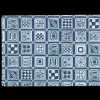 Hot Dækkeserviet 43x30 cm i blå fra serien Squares Dækkeservietter|Dækkeservietter