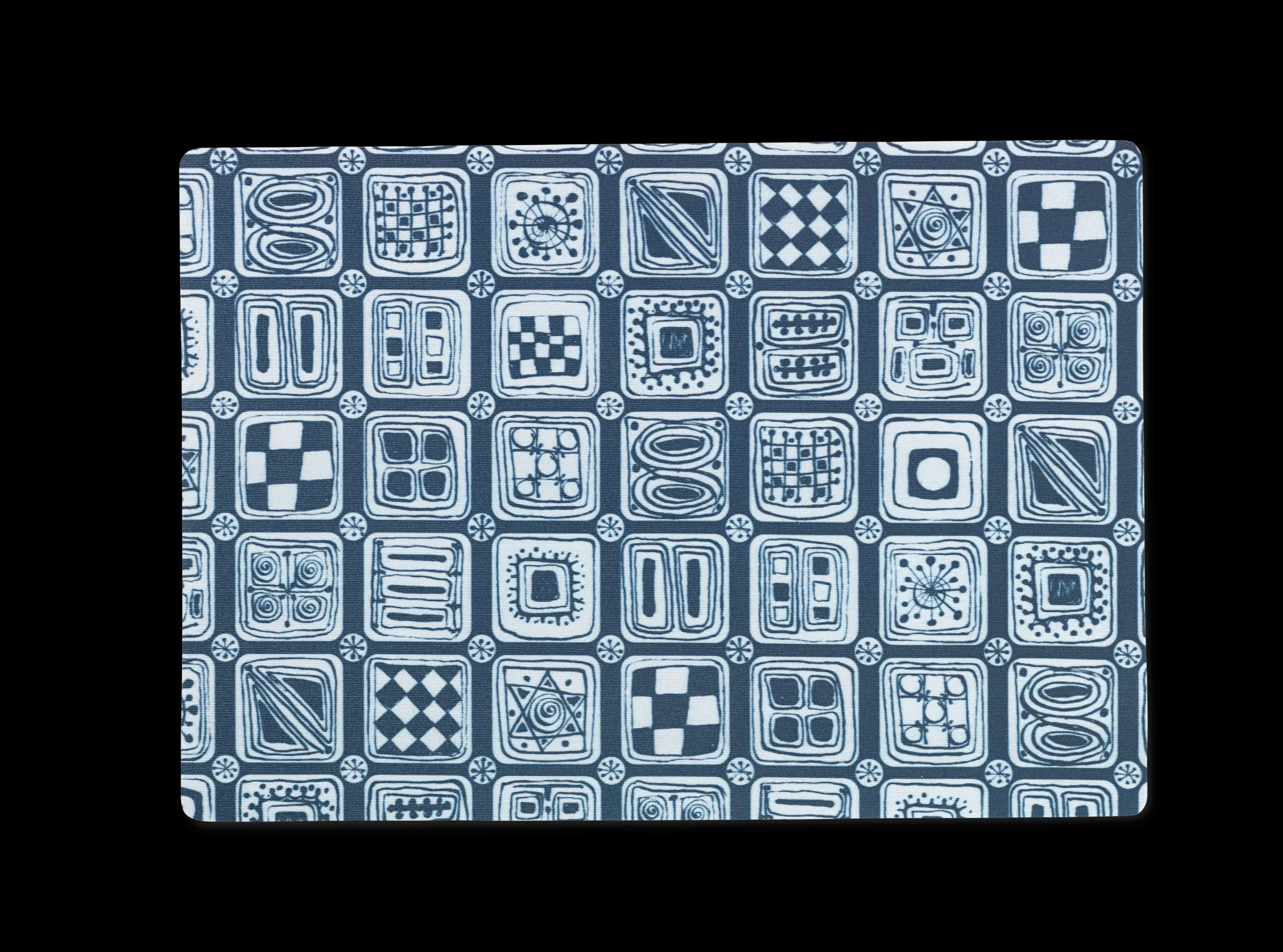 Hot Dækkeserviet 43x30 cm i blå fra serien Squares Dækkeservietter|Dækkeservietter