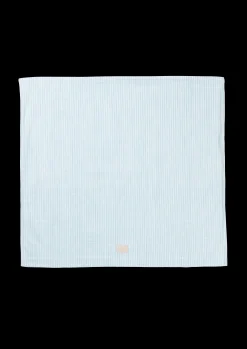 Monochrome Lines Pudebetræk 63x60 cm lys blå/hvid Pudebetræk