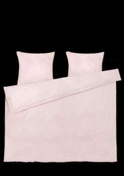 Hot Monochrome Lines Sengetøj 220x220cm rosa/hvid | Køb her Sengetæj